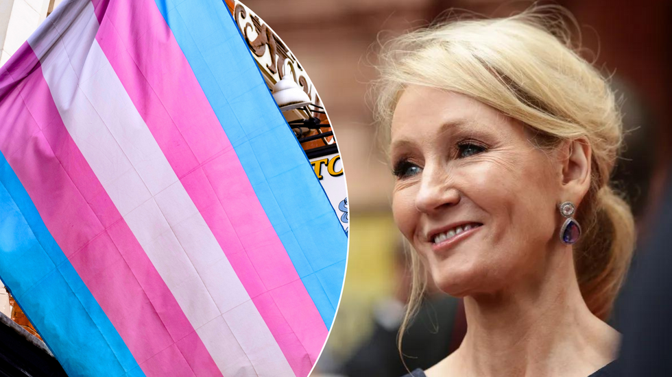 Trans flag/JK Rowling