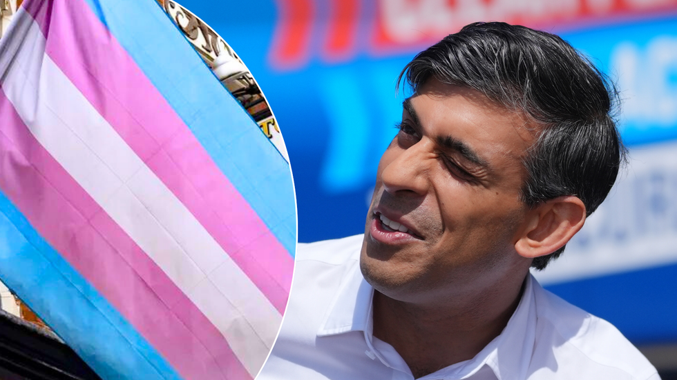 Trans flag/Sunak
