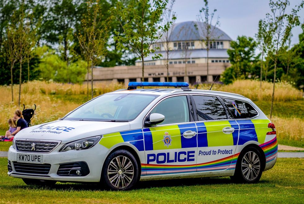 Trans police car