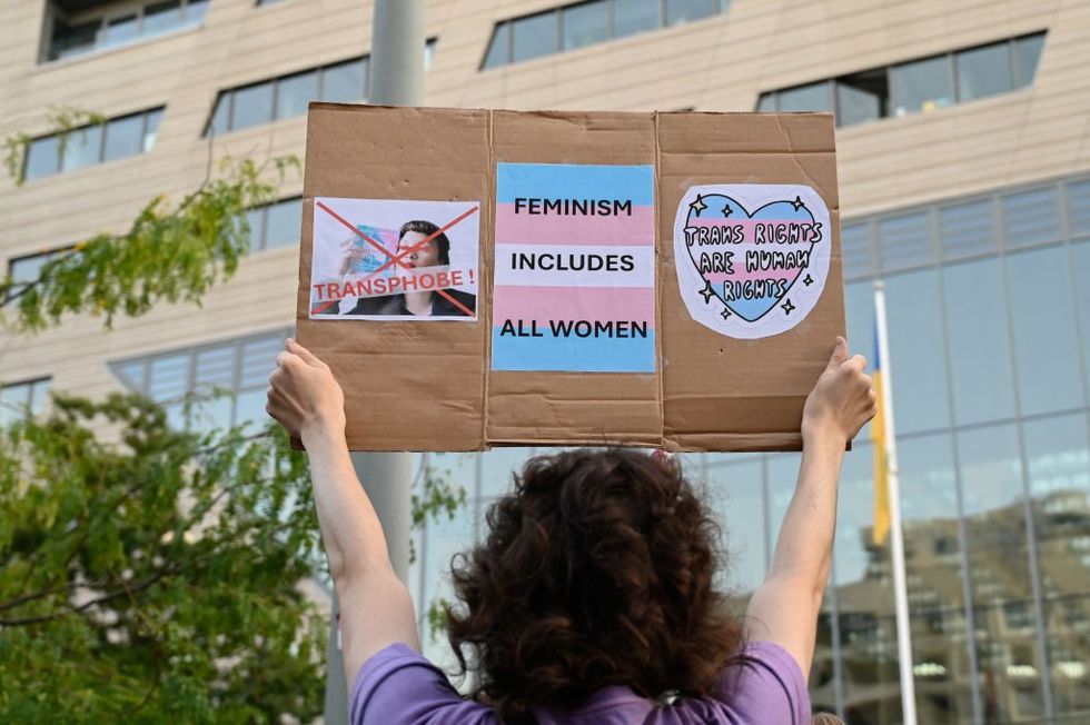 Trans protest in France