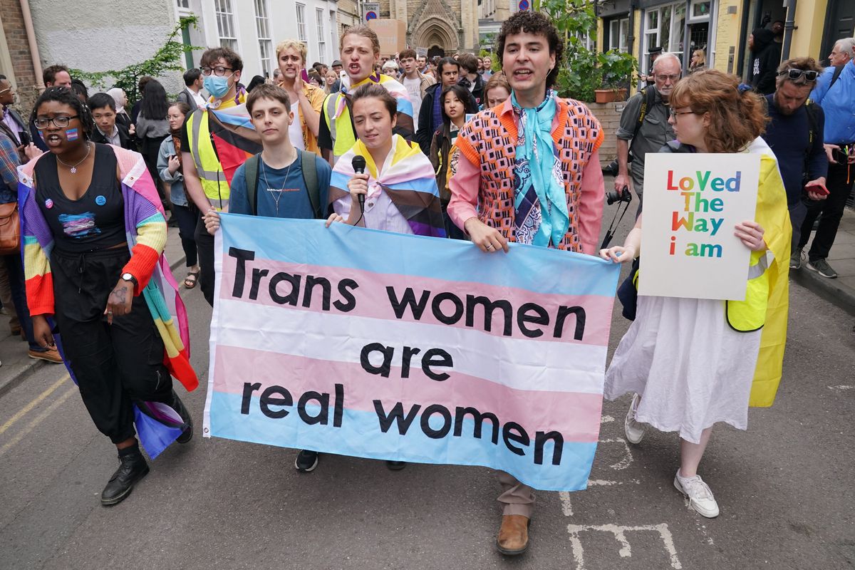 Trans protest in Oxford 