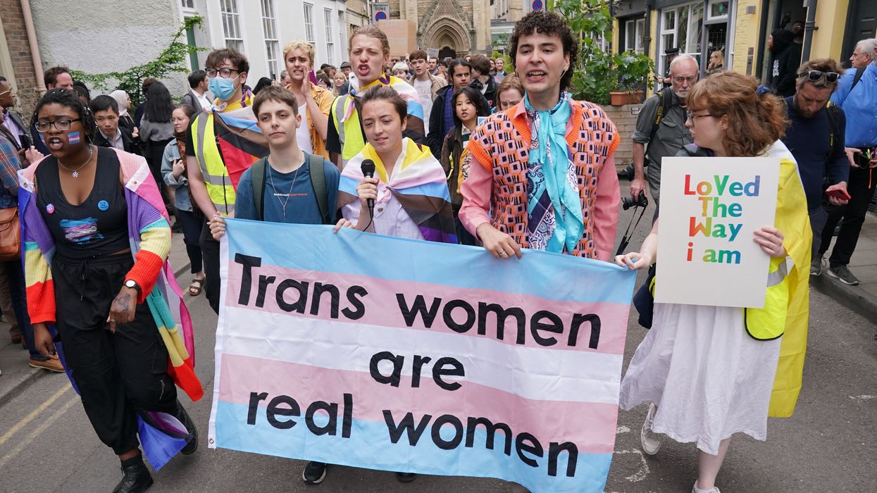 Trans protest in Oxford