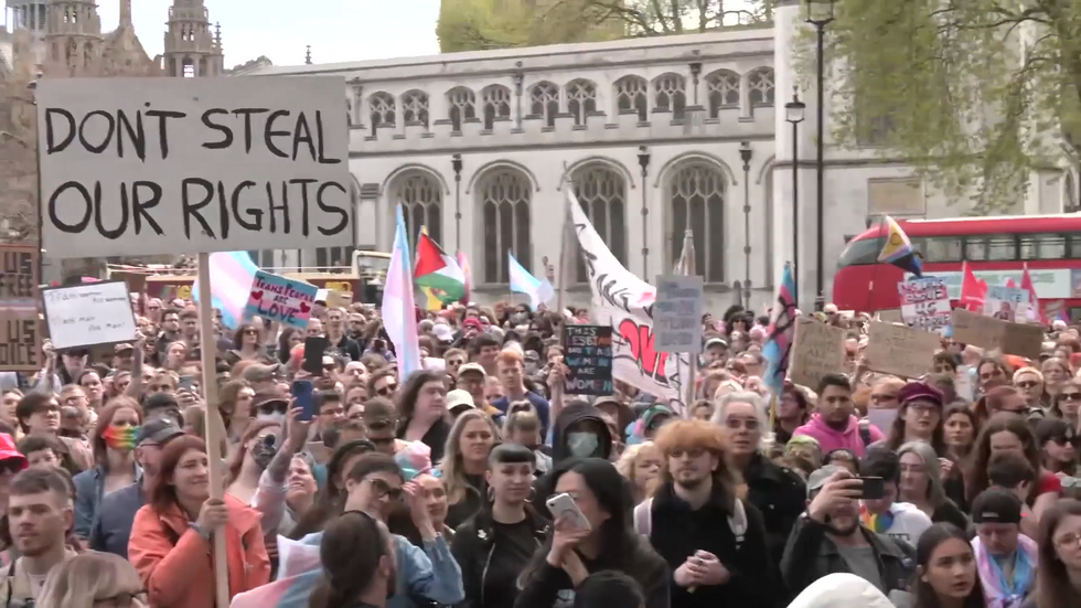 Trans protesters