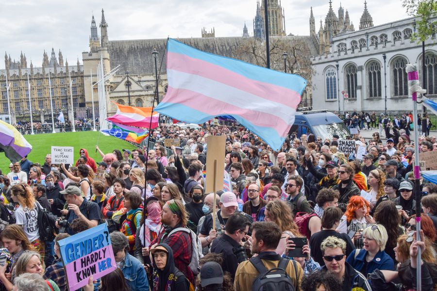 Trans protests in London
