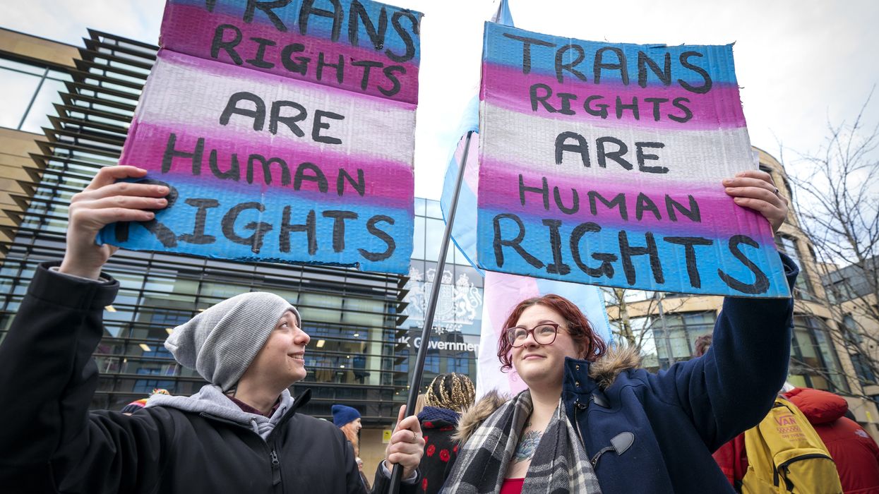 Trans right protesters