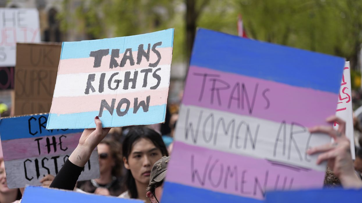 Trans rights protest