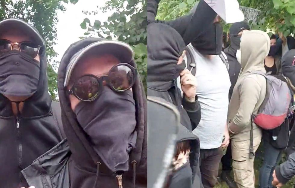 Trans rights protesters in Bristol