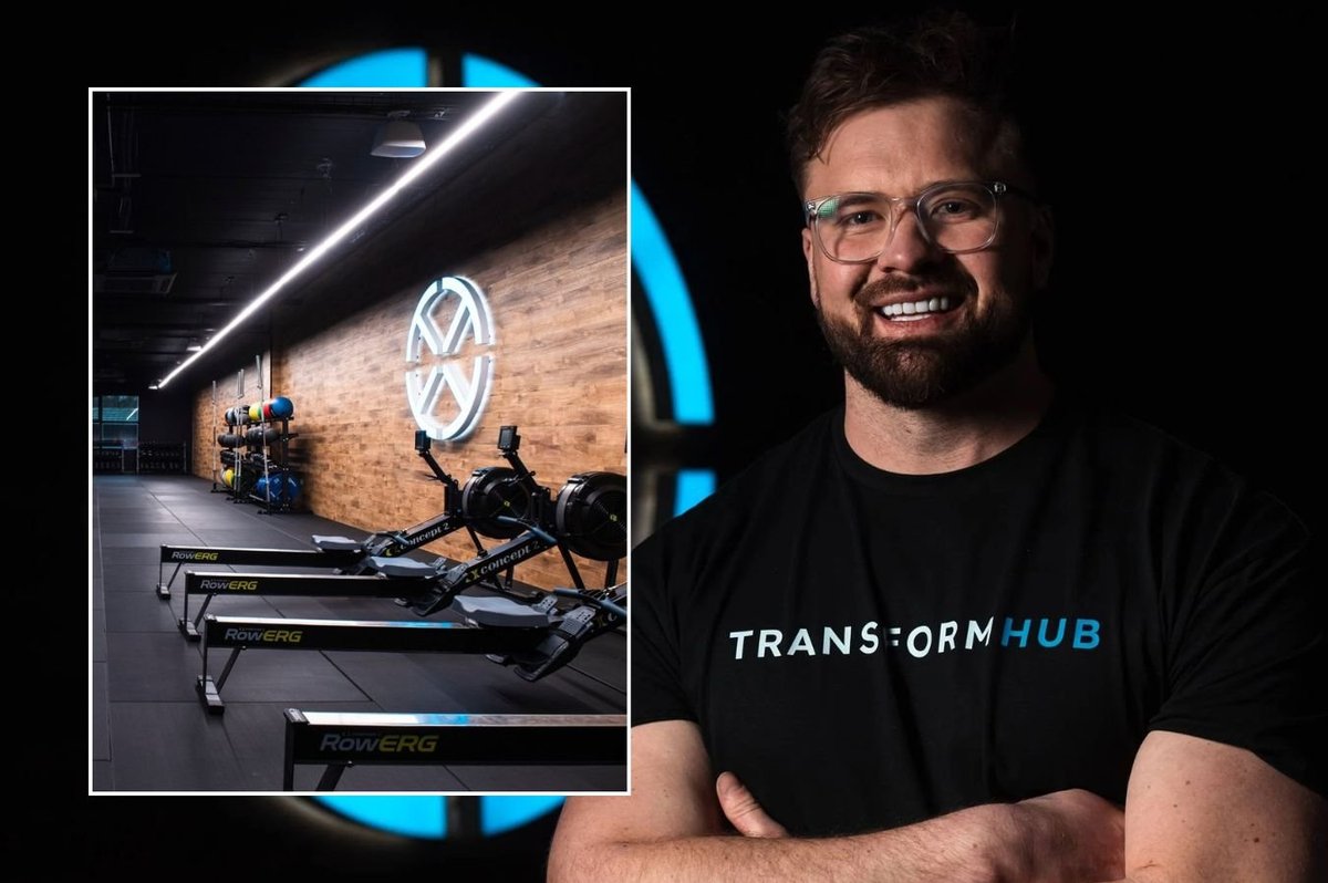 Transform Hub CEO James Calderbank and Transform Hub gym