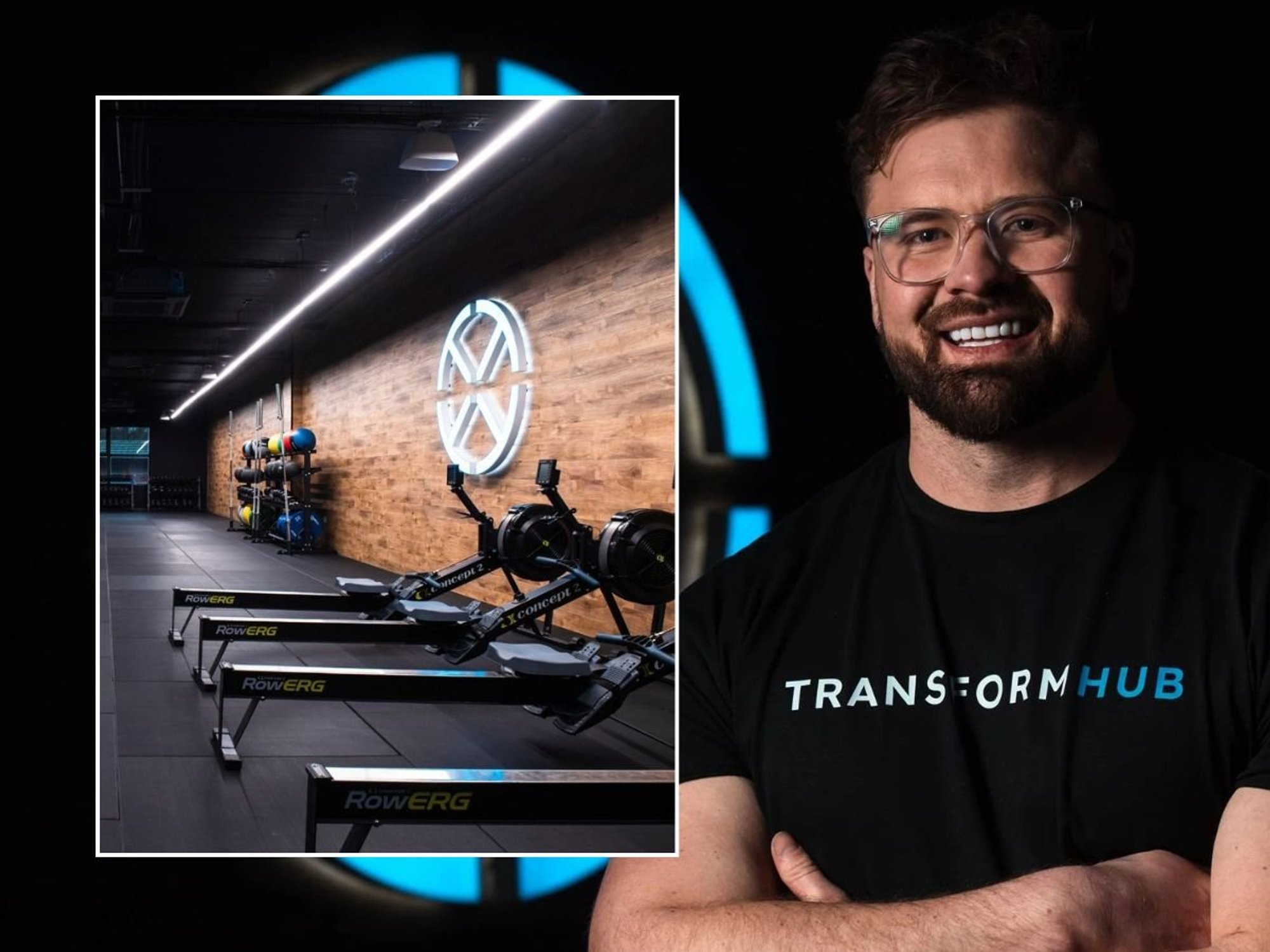 Transform Hub CEO James Calderbank and Transform Hub gym