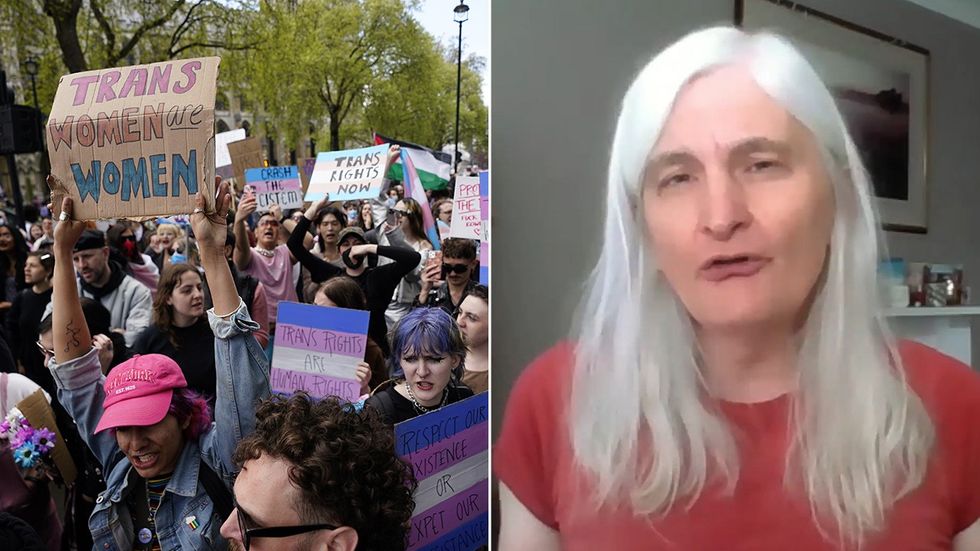 Transgender protest, Debbie Hayton