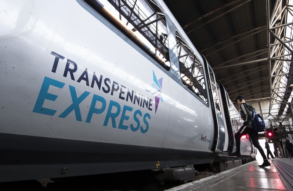 TransPennine Express train at Leeds train station