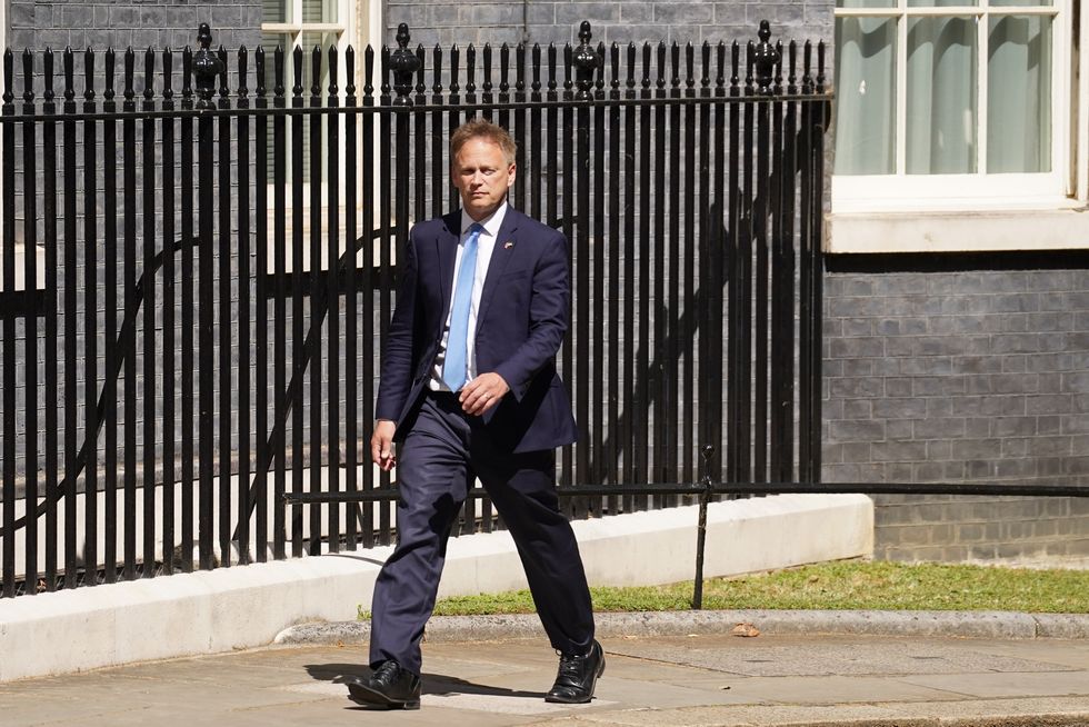 Transport Secretary Grant Shapps, arrives for a cabinet meeting at 10 Downing Street.