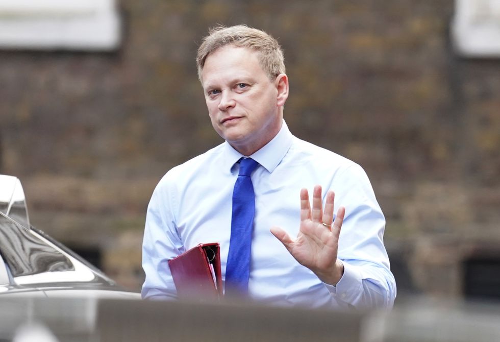 Transport Secretary Grant Shapps arriving in Downing Street, London for a Cabinet meeting