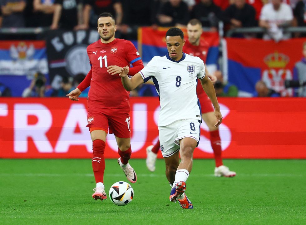 Trent Alexander-Arnold looks set to be favoured by Gareth Southgate in midfield
