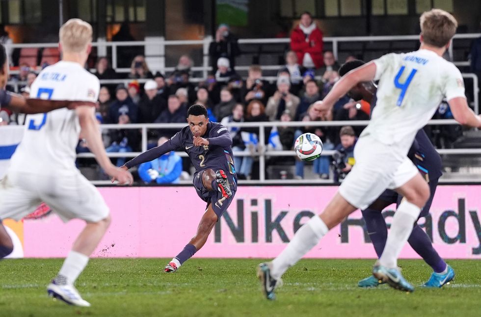 Trent Alexander-Arnold scored a brilliant free-kick to double England's lead