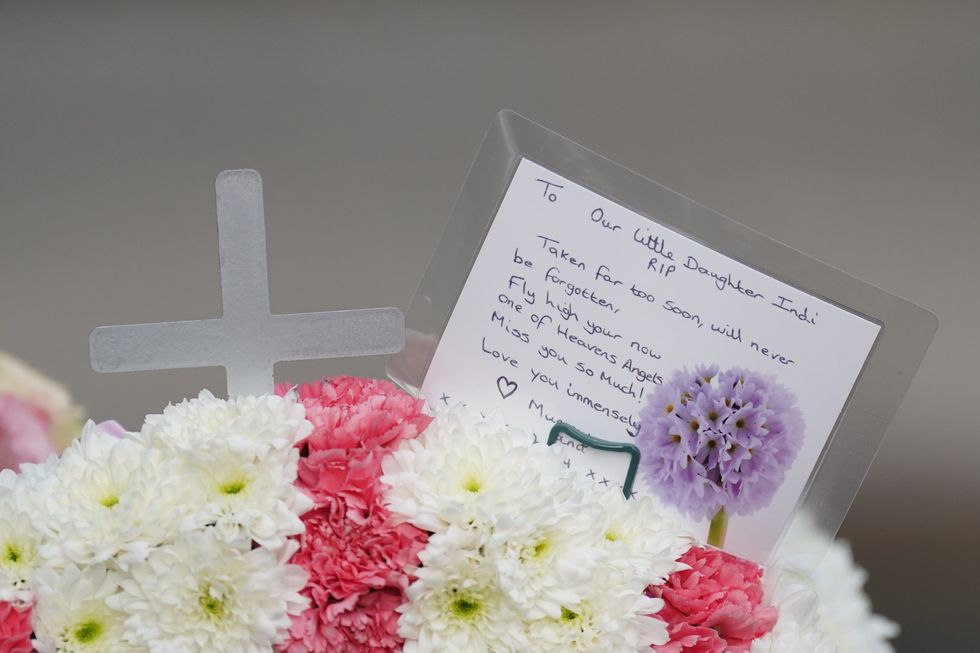 Tributes for \u200bIndi Gregory during her funeral at Nottingham Cathedral