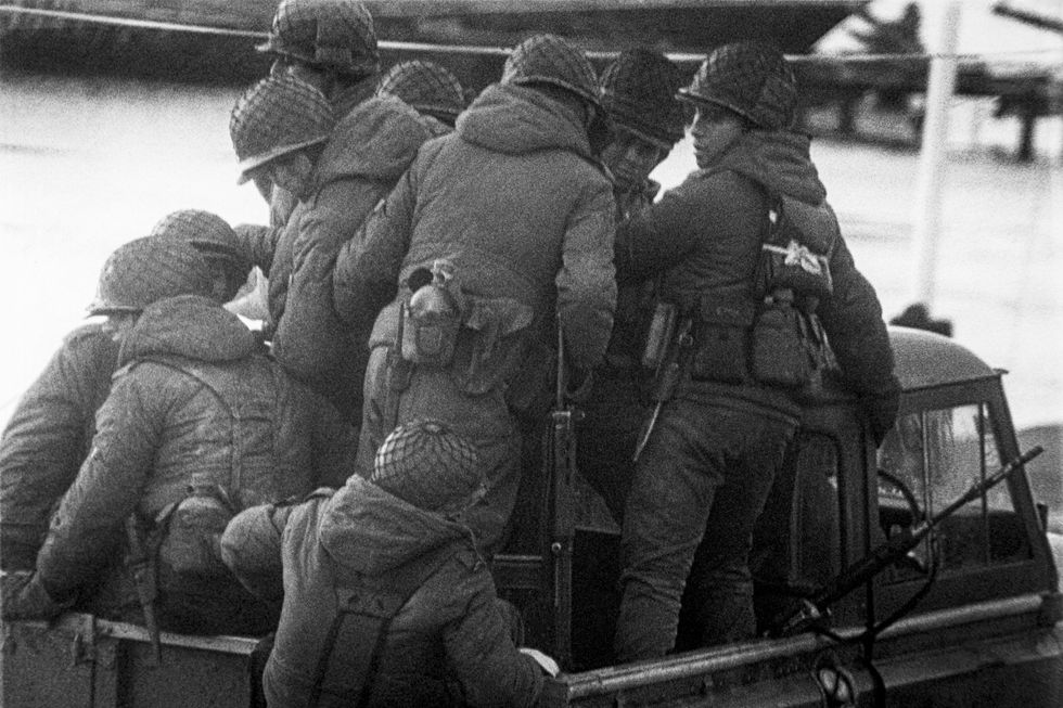 Troops invading the Islands