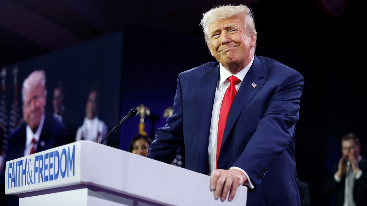 Trump at The Faith and Freedom Coalition's 2023 'Road to Majority' conference in Washington