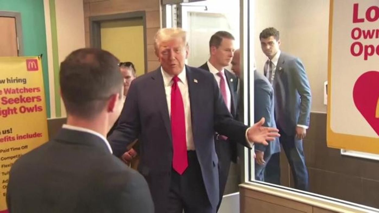 WATCH: Trump BLASTS Kamala Harris in cheeky campaign stunt - 'Worked for 15 minutes more than Kamala!'