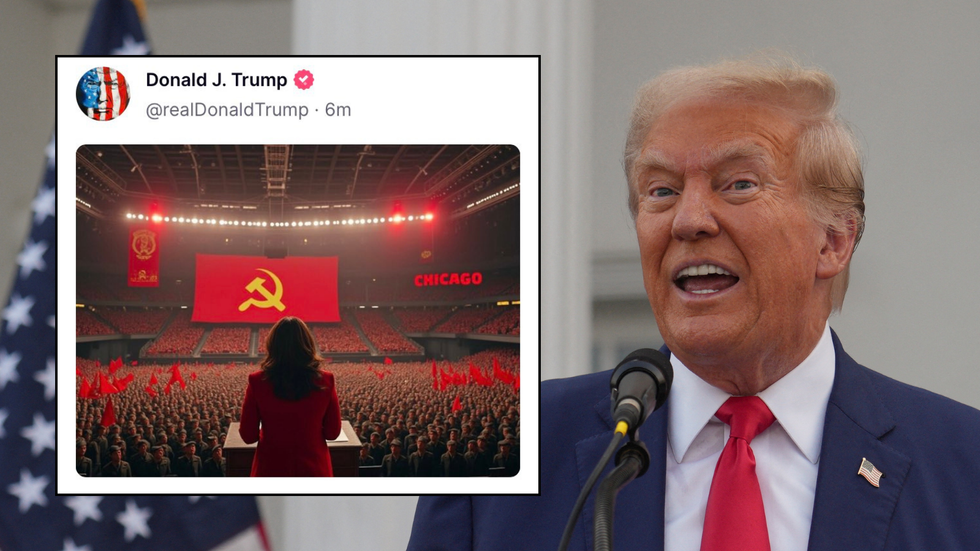 Trump Harris social media post/Donald Trump