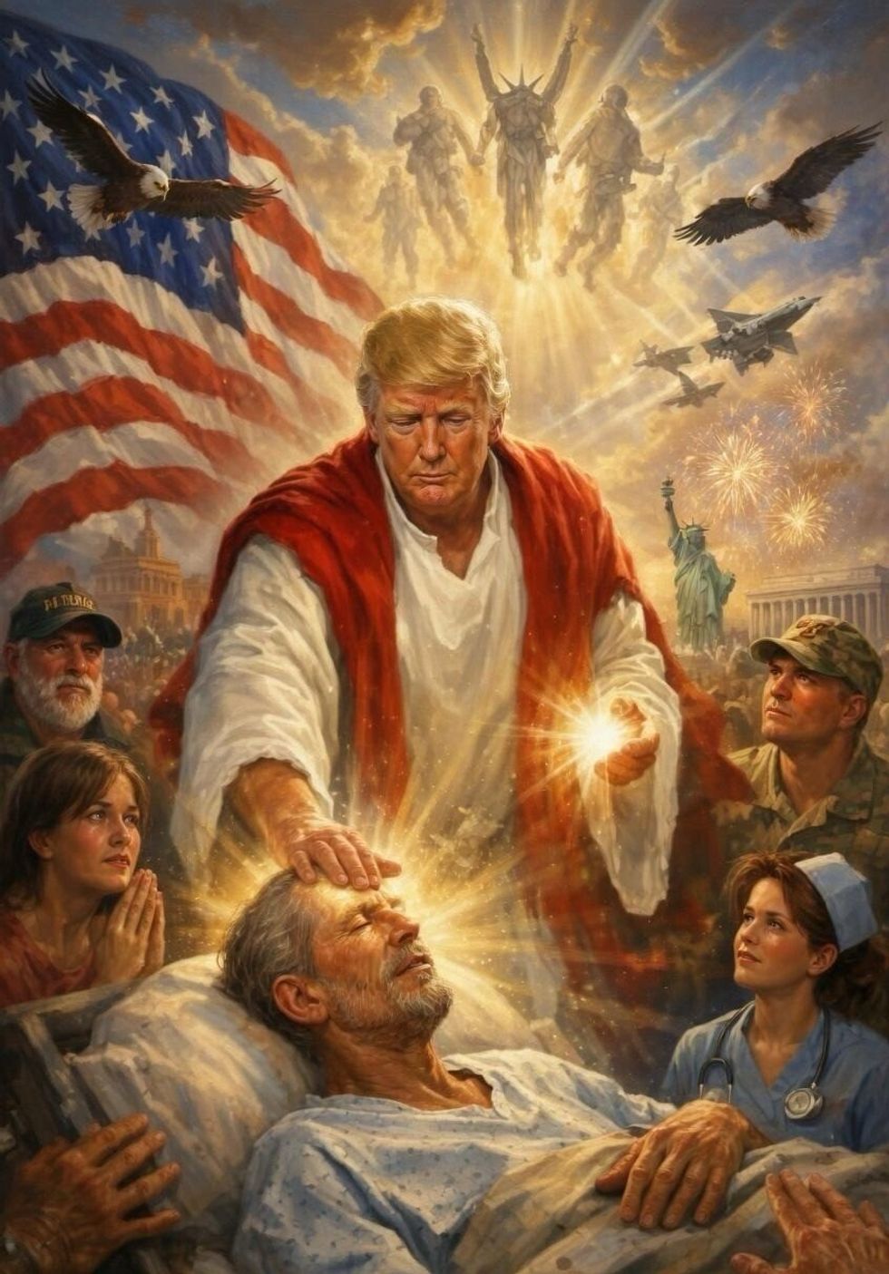 Trump Jesus image