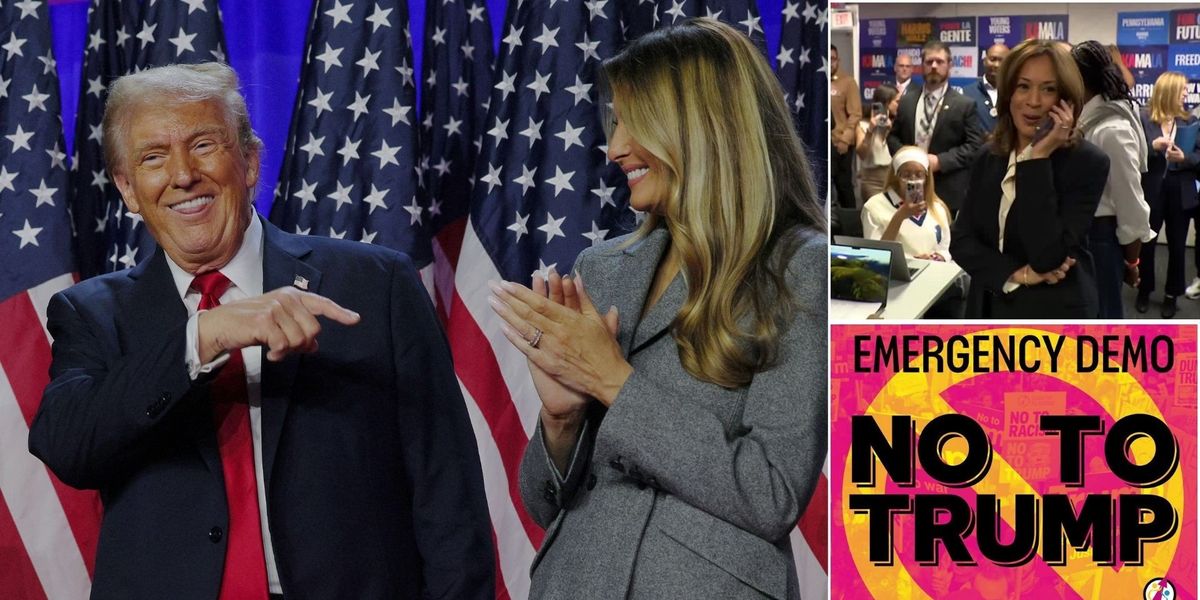 NextImg:Trump-bashing protesters announce snap 'emergency protest' as they rail against 'hatemonger-in-chief'