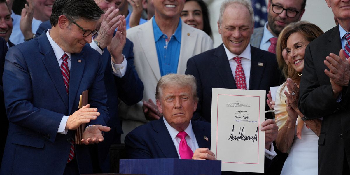 NextImg:Donald Trump signs 'big beautiful bill' as landmark 'mega' policy becomes law - 'The people are happy!'
