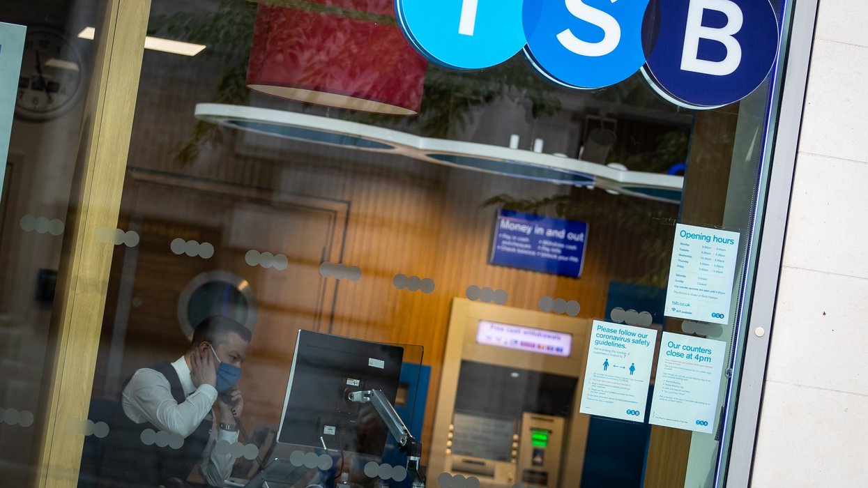 TSB bank sign