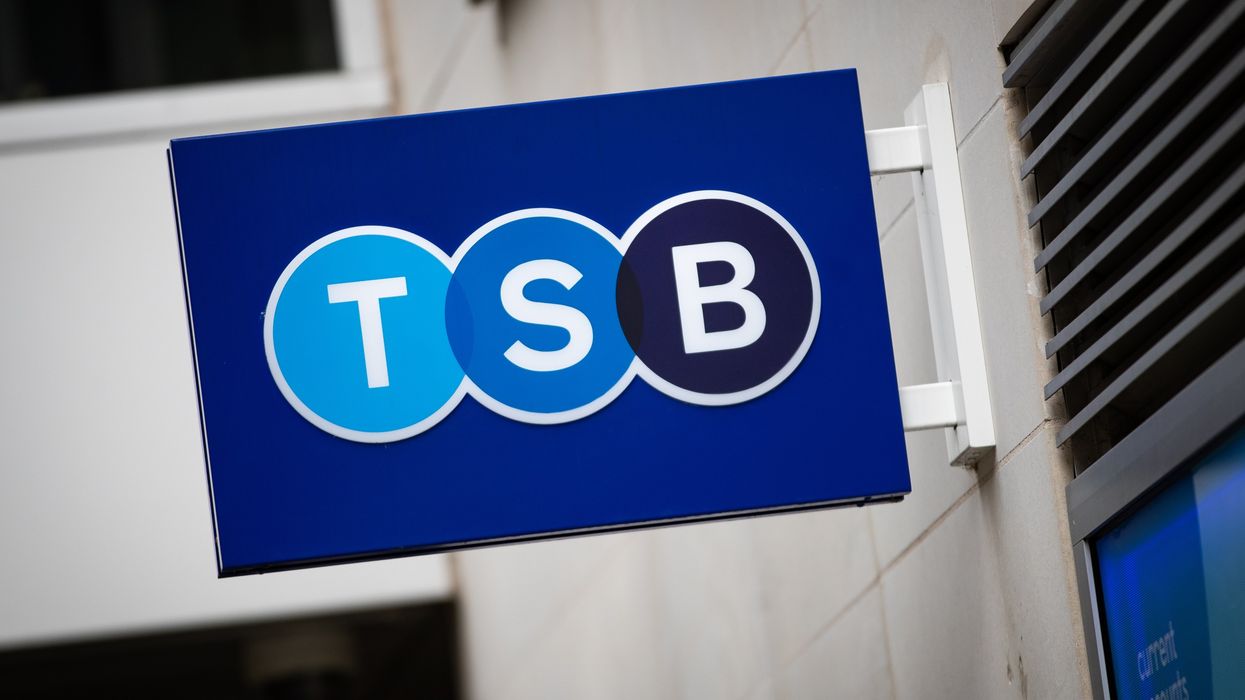 TSB sign outside bank branch