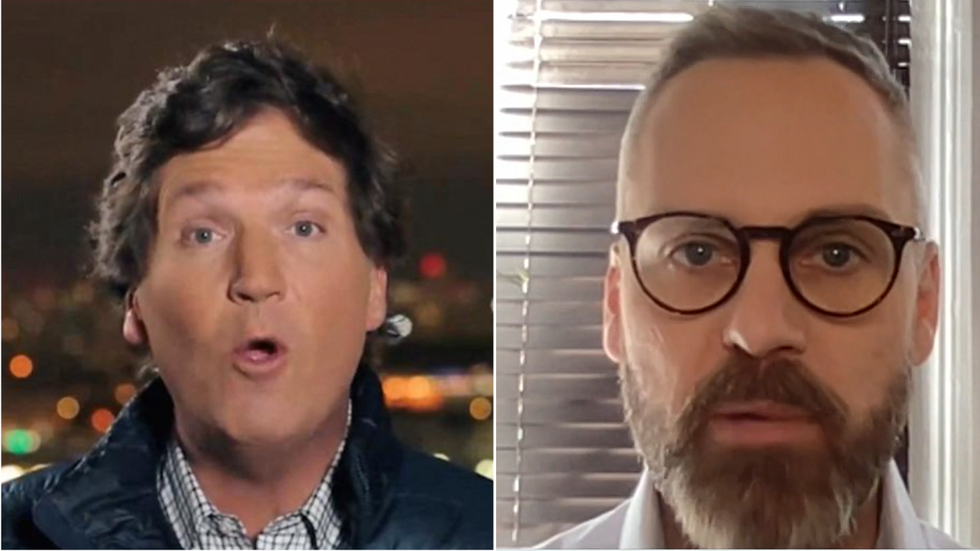 Tucker Carlson and Chadwick Moore