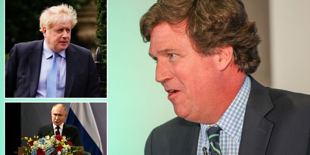 NextImg:Tucker Carlson brands Boris Johnson 'criminal buffoon' as he wades into Ukraine row