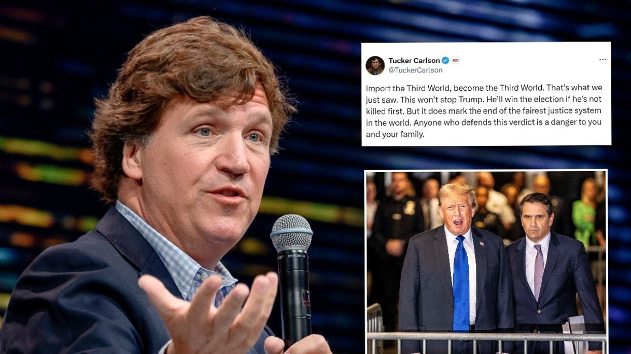 Tucker Carlson, tweet and Donald Trump