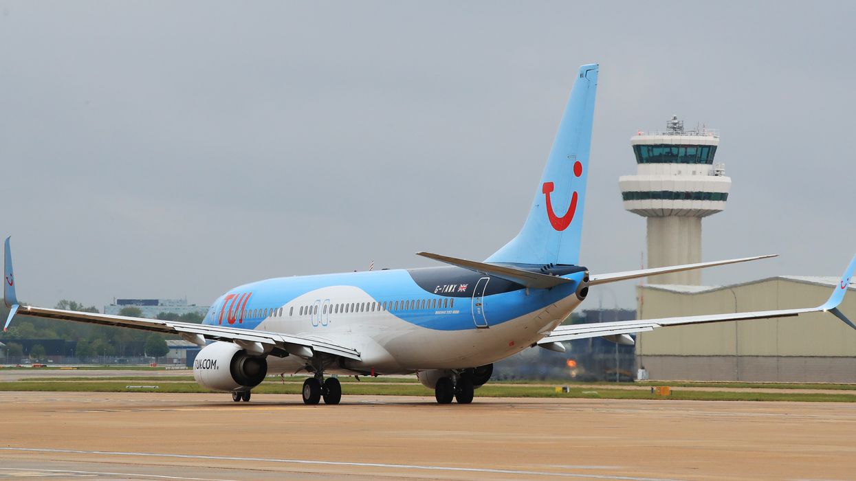 TUI plane taking off