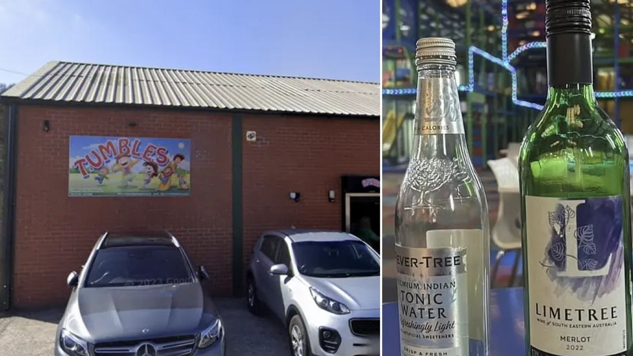 Tumbles play venue and the wine bottles