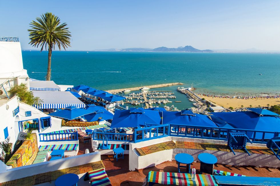 Tunisia beach and hotel