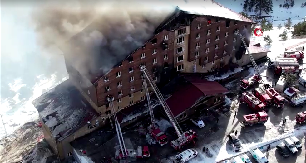 Turkey ski resort fire