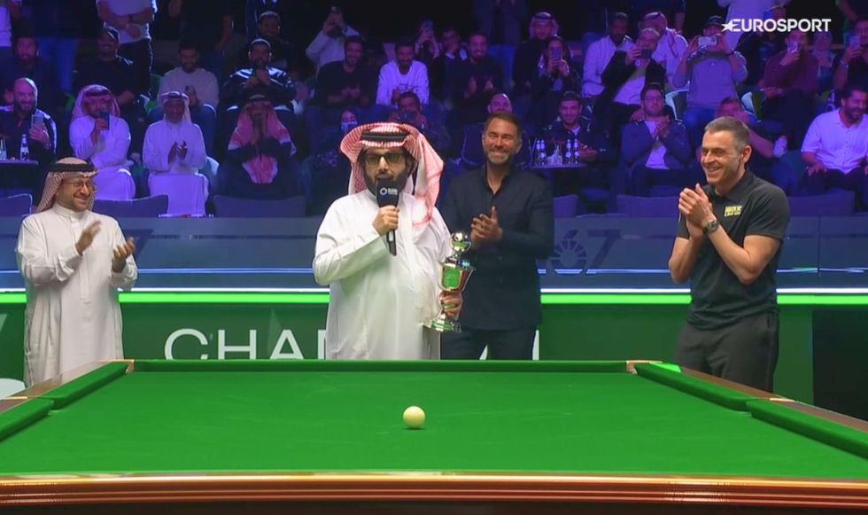 Turki Alalshikh and Ronnie O'Sullivan