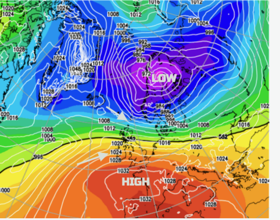 Tussling air masses bring uncertainty