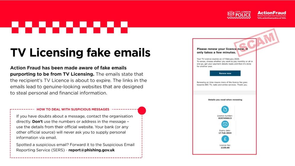 TV Licensing fake email in Action Fraud alert