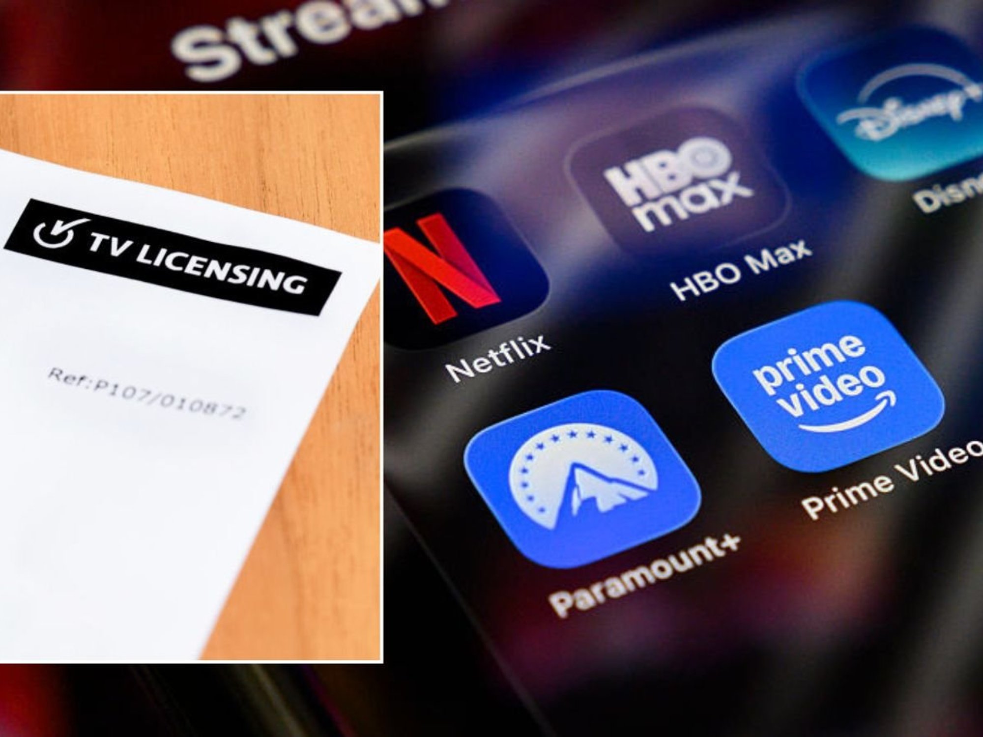 TV Licensing form and streaming services