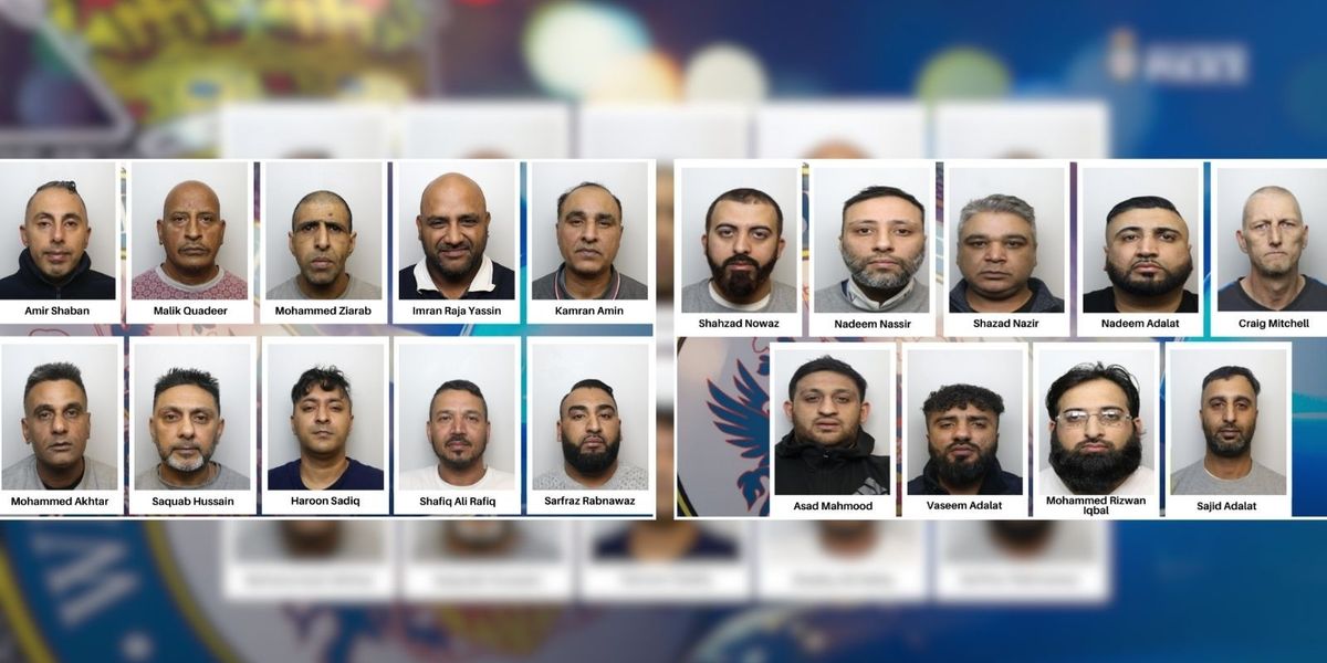 NextImg:Twenty men face 219 YEARS behind bars for 'abhorrent' rape and abuse of young girls