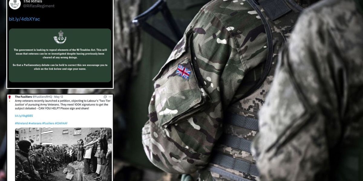 NextImg:Army regiments warn Labour's ‘two-tier’ policy could see British soldiers facing criminal prosecutions over campaigns in Northern Ireland
