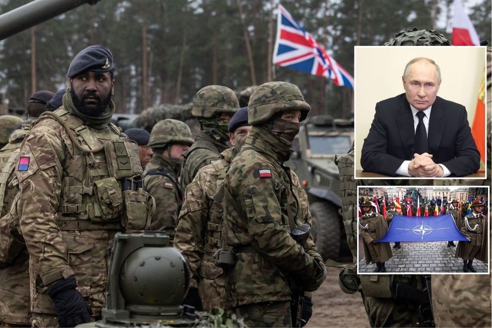 Two Baltic leaders put pressure on the defence bloc to prepare for a potential armed confrontation with Vladimir Putin\u2019s troops