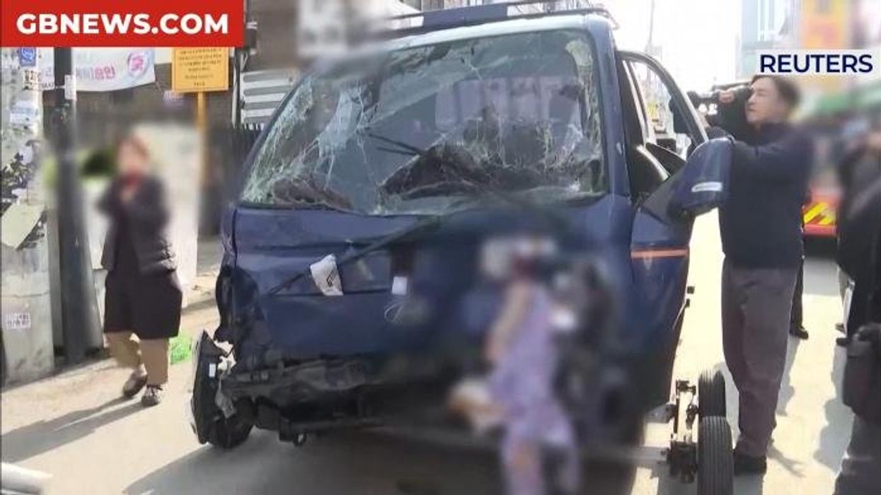At least two dead and 18 injured as truck ploughs into busy market in South Korea