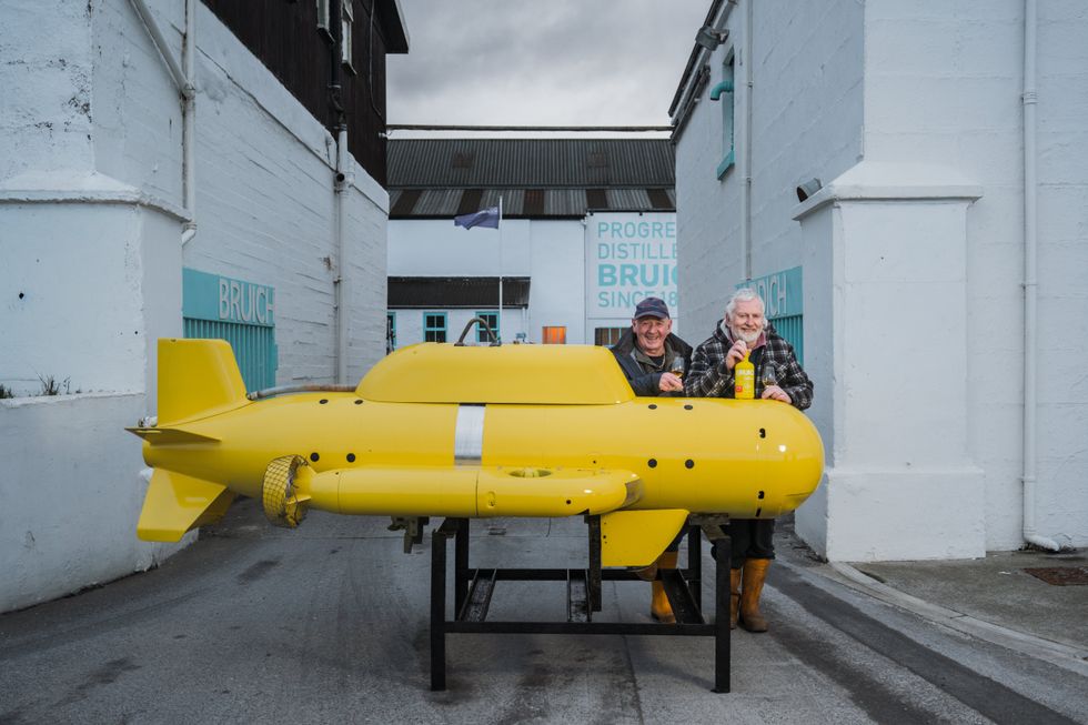 Two fishermen have recalled how a 'yellow submarine' sparked a months-long mystery