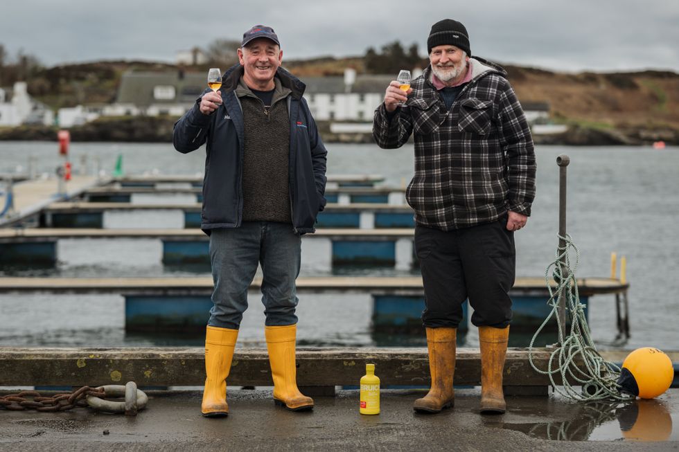 Two fishermen have recalled how a 'yellow submarine' sparked a months-long mystery