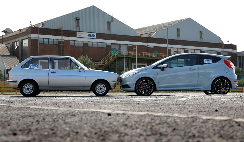 Two Ford Fiestas