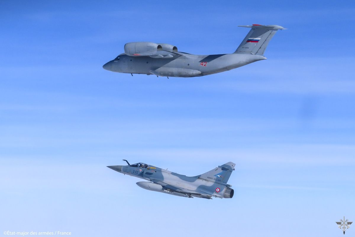 Two French Mirage 2000-5s intercepted a Russian SU-30-M aircraft over the Baltic Sea