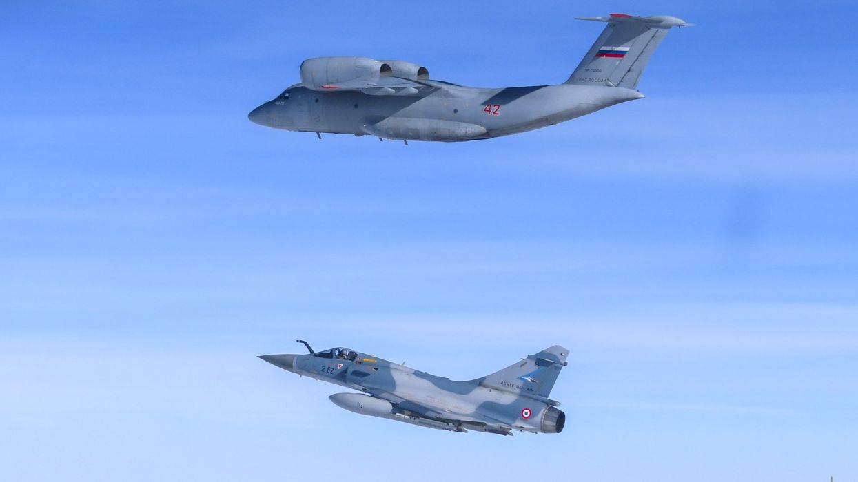 Two French Mirage 2000-5s intercepted a Russian SU-30-M aircraft over the Baltic Sea