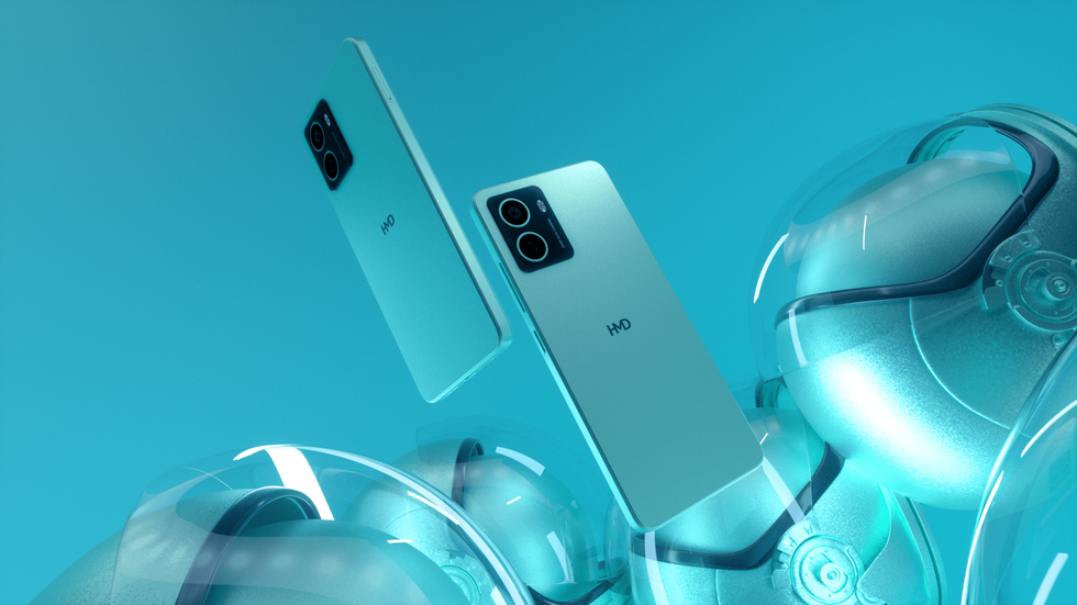 two hmd global pulse phones in blue